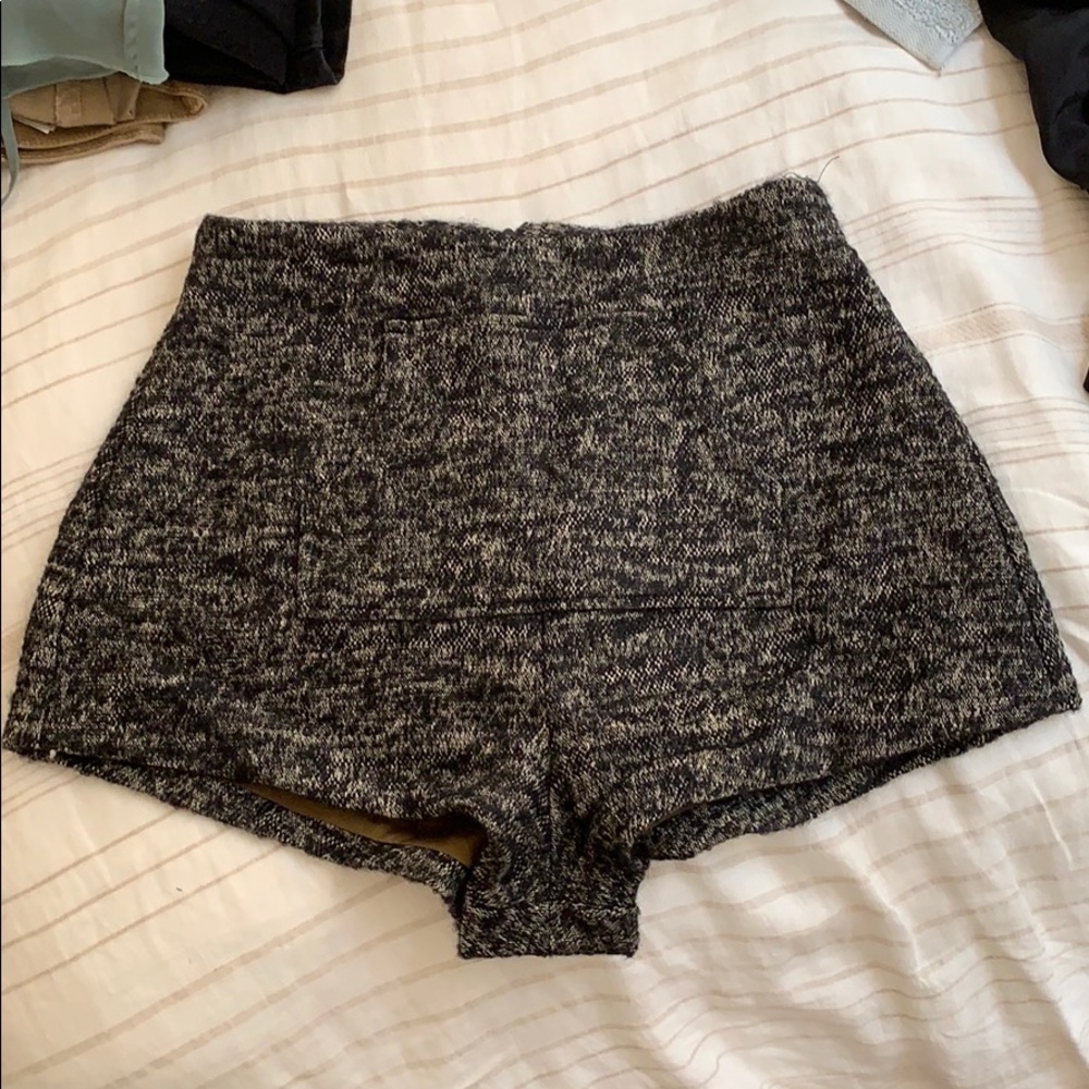 Stone cold fox wool shorts